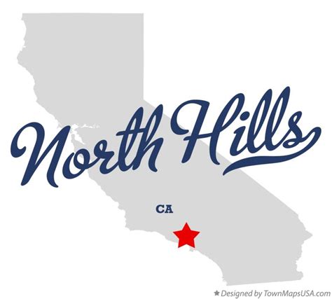 Map of North Hills, CA, California