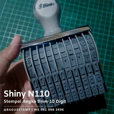 Jual Stempel Angka 10 Digit 9mm 7mm Manual Shiny N110 N 110 N210 N 210