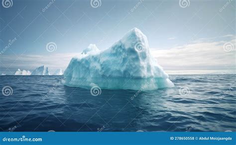 Melting Iceberg on the Ocean. Global Warming and Climate Change ...