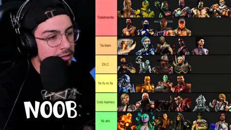 Tierlist Del Roster Perfecto De Mortal Kombat Segun Yo Youtube