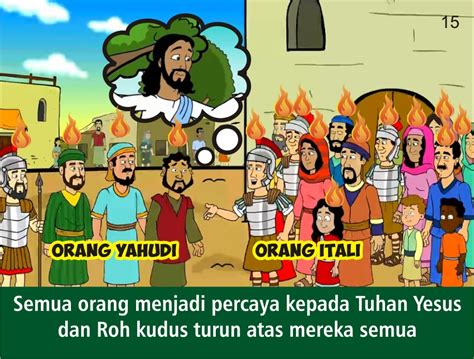 Komik Alkitab Anak Kornelius Menerima Roh Kudus