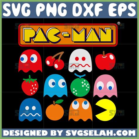 Pacman Ghost Svg Funny Pacman Svg Svg Selah