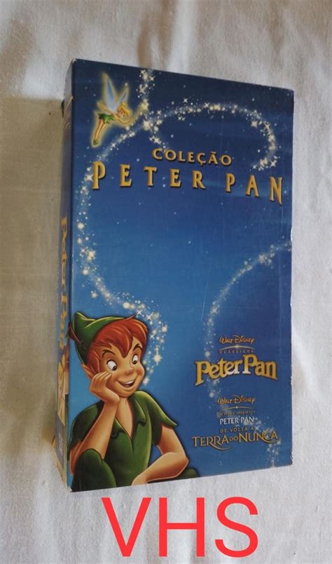 Vhs Peter Pan 1 e 2 Box Dublado Disney 13041 Filme e Série