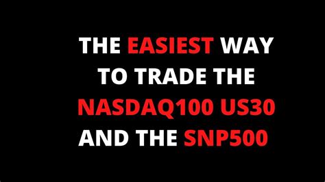 The Only Nasdaq Us And Snp Strategy You Need Youtube