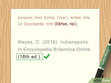 Ways To Cite An Encyclopedia In Apa Wikihow Life