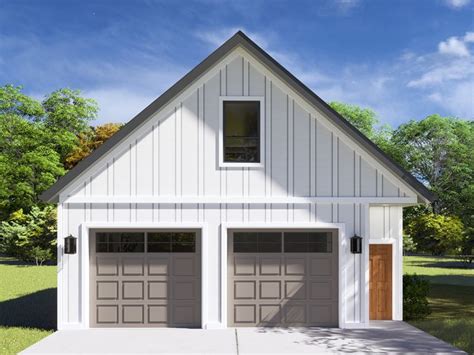 G Garage Loft Plan With One Drive Thru Bay In Garage