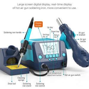 Bakon BK In Digital Display Thermostatic Hot Air Gun Soldering Iron Station Martview