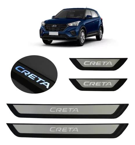 Soleira Adesivo Creta Inox Iluminada Kit Led Suits Frete Gr Tis