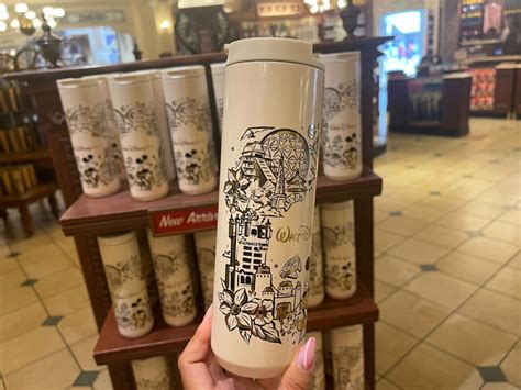 Pearl Gold Colored Walt Disney World Starbucks Tumbler Now Available