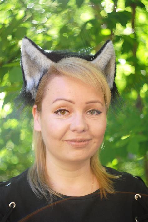 Realistic Cat Ears Black Cat Ears Fox Ears Wolf Ears Etsy