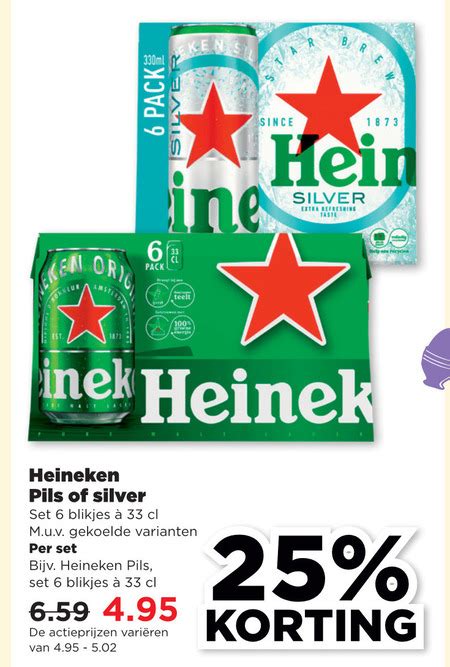 Heineken Blikje Bier Folder Aanbieding Bij Plus Details