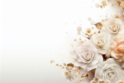 Premium AI Image Wedding Flowers Background