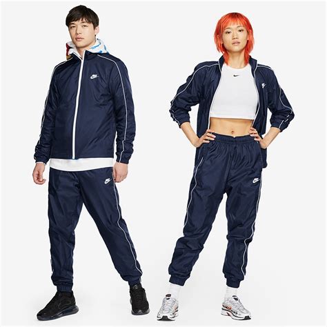 Nike Sportswear Woven Track Suit Midnight Navy White Tracksuit