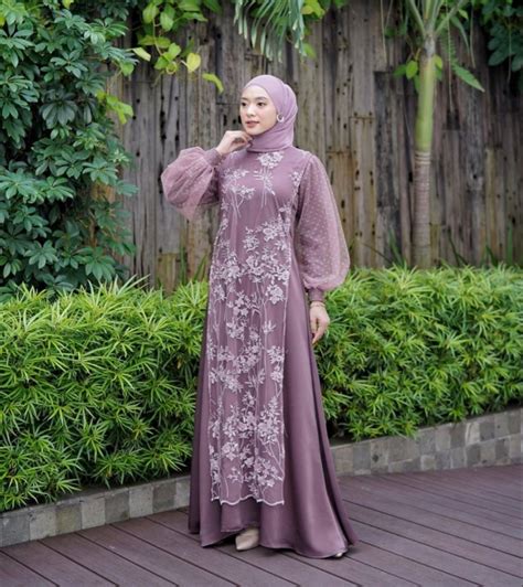 Dress Brokat Best Sale Kombinasi Satin