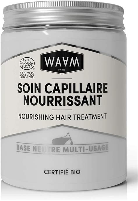 WAAM Cosmetics Soin capillaire nourrissant Certifié BIO ECOCERT