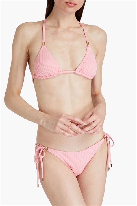 Melissa Odabash Cancun Ribbed Low Rise Bikini Briefs The Outnet