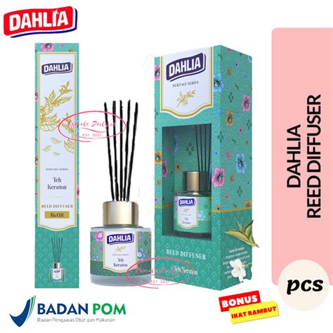 Jual Dahlia Reed Diffuser Alat Refil Teh Keraton Pengharum Ruangan