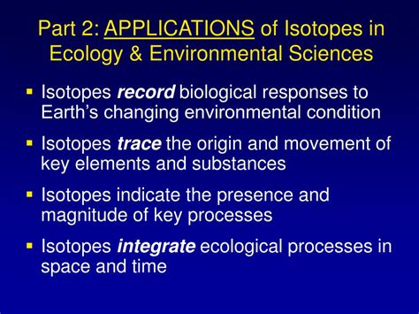 PPT - Principles and Environmental Applications of Stable Isotopes ...