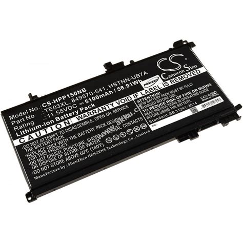 Akku für Laptop HP Pavilion 15 UHD Pavilion 15 BC Typ 849910 850