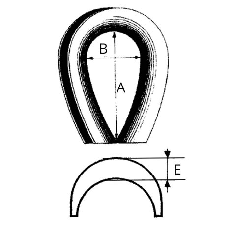 Cosse Cœur Grande Ouverture Renforcée Einguée Dispo en Ø8 à 24 mm