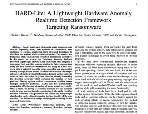 Chen Liu On Linkedin Our Paper Titled Hard Lite A Lightweight