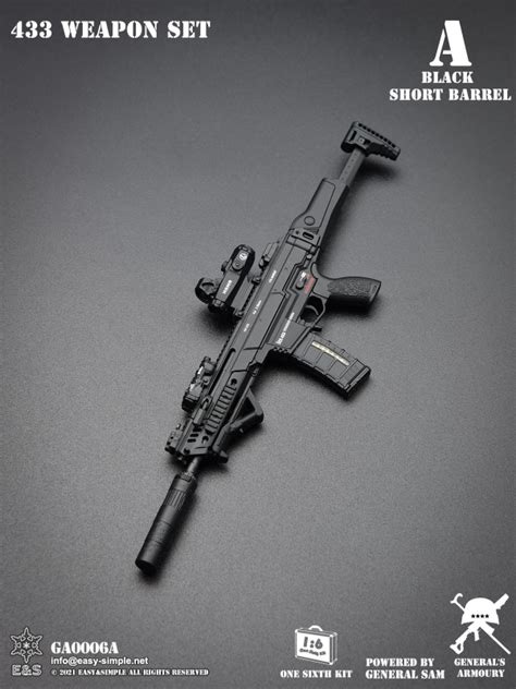433 Assault Rifle Short Barrel (Black) General's Armoury - Machinegun