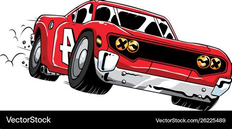 Race Car Speeding Royalty Free Vector Image VectorStock