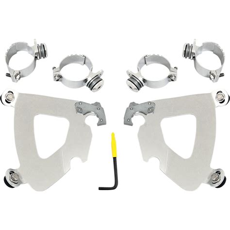 Memphis Shades Trigger Lock Mount Kit For Gauntlet Fairing Polished