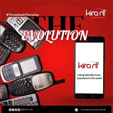 Kirani - From chunky landlines and flip phones to sleek smartphones and