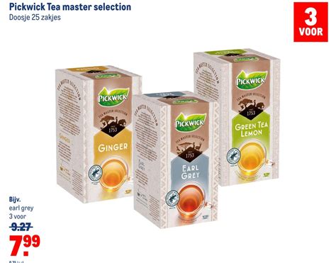 Pickwick Tea Master Selection Aanbieding Bij Makro