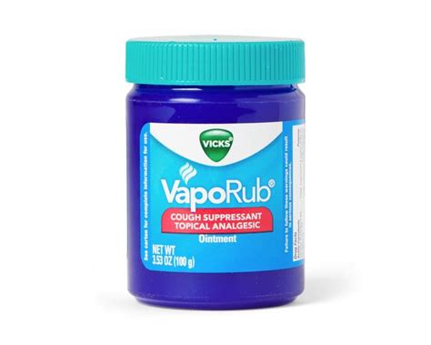 Vicks Vaporub Original Cough Suppressant Topical Analgesic Ointment