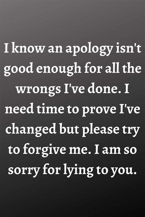 67 Apology for Lying Quotes - Darling Quote