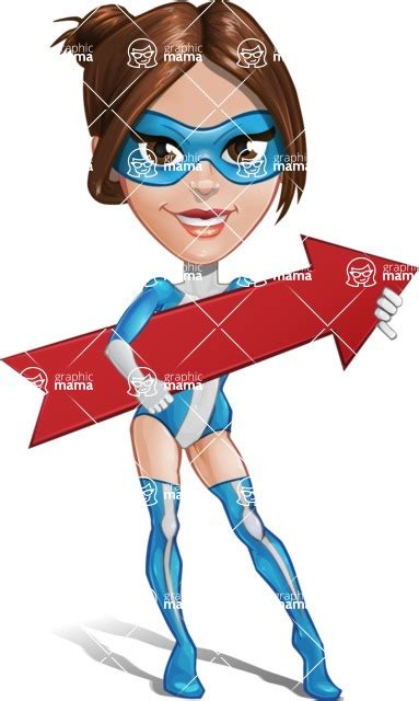 Super Woman Cartoon Vector Hero Character Arrow 2 Graphicmama