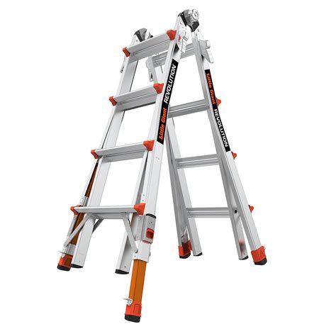 Little Giant Ladder Revolution 17 300lb Alum Articulated Extend Ladder Height 17 Ft Capacity