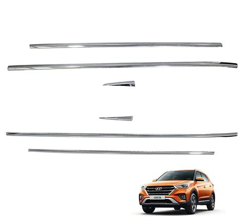 DS ENTERPRISE Lower Window Garnish Chrome For Hyundai Creta Old Models