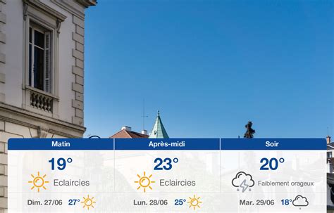 Météo Mulhouse Prévisions du samedi 26 juin 2021