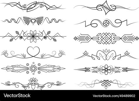 Text dividers Royalty Free Vector Image - VectorStock