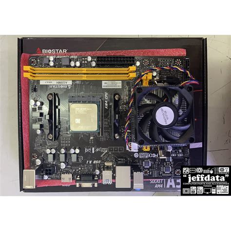 Bundle AMD a8 9600 3.1Ghz Am4 Biostar motherboard with heatsink fan(Not ...