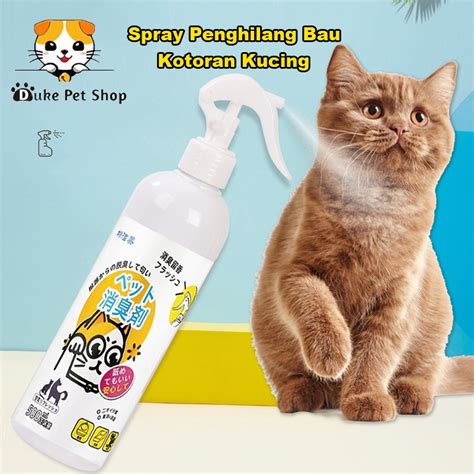 Jual Spray Penghilang Bau Kotoran Kucing Anjing 500ml Parfum Deodoran