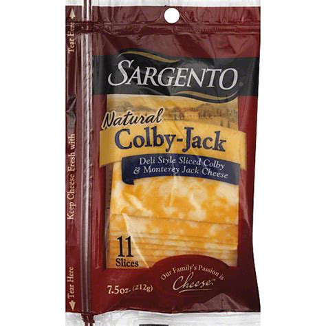 Sargento Deli Style Natural Colby Jack Slices Colby Reasor S