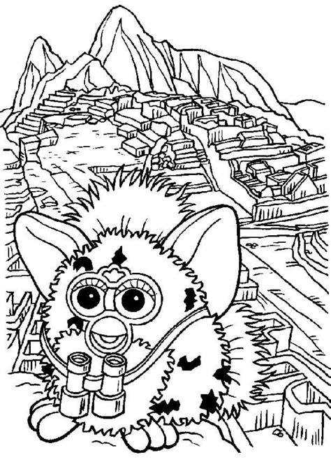 Furby Boom Coloring Page Free Printable Coloring Pages For Kids