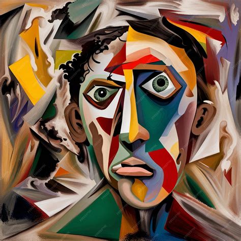 Premium AI Image | Abstract facial depiction Picasso