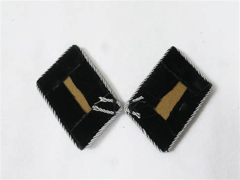 Waffen Elite Pair Collar Tabs Ss Gruppenf Hrer And Generalleutnant