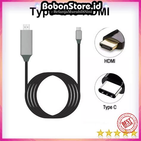 Jual Kabel Konverter Usb Type C To Hdmi K Hz Meter Shopee Indonesia