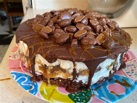 Make My Day Camp Milk Dud Ice Cream Cake