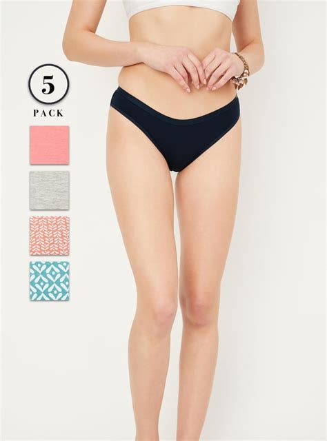 Buy Women Assorted Bikini Panties Pack Of 5 Online At Just Rs 449 0 1000013281154 Max Fashion