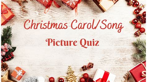 Christmas Carol Song Picture Quiz YouTube