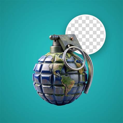 Premium Psd Hand Grenade Isolated On Transparent Background 3d