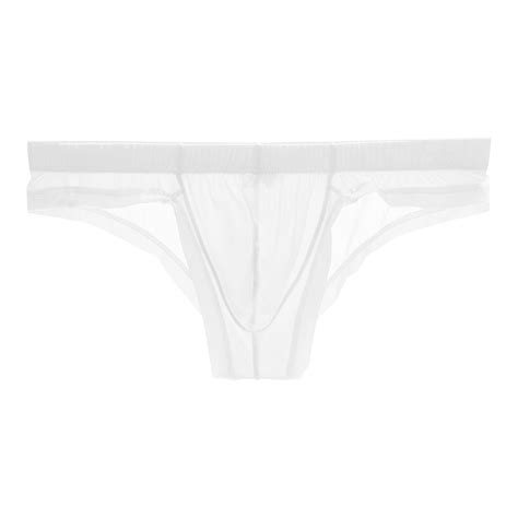 TMOYZQ Men S Ice Silk Bikini Briefs Quick Dry Low Rise Triangle Bikinis