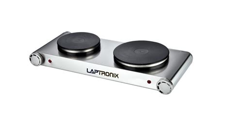 Laptronix W Portable Electric Cooker Double Hob Hot Plate Table Top S Steel Laptronix